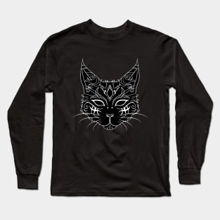 Black Mystic Cat Long Sleeve T-Shirt